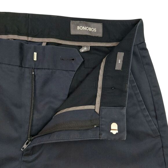 Bonobos Weekday Warrior Pants Monday Mens 30x32 Navy Slim Straight Flat Front - Picture 3 of 11